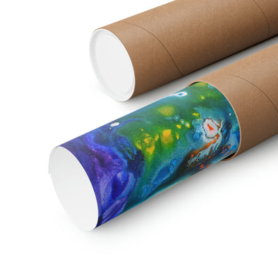 Colorful Starburst Art on the Poster - Poster - JumpingDots