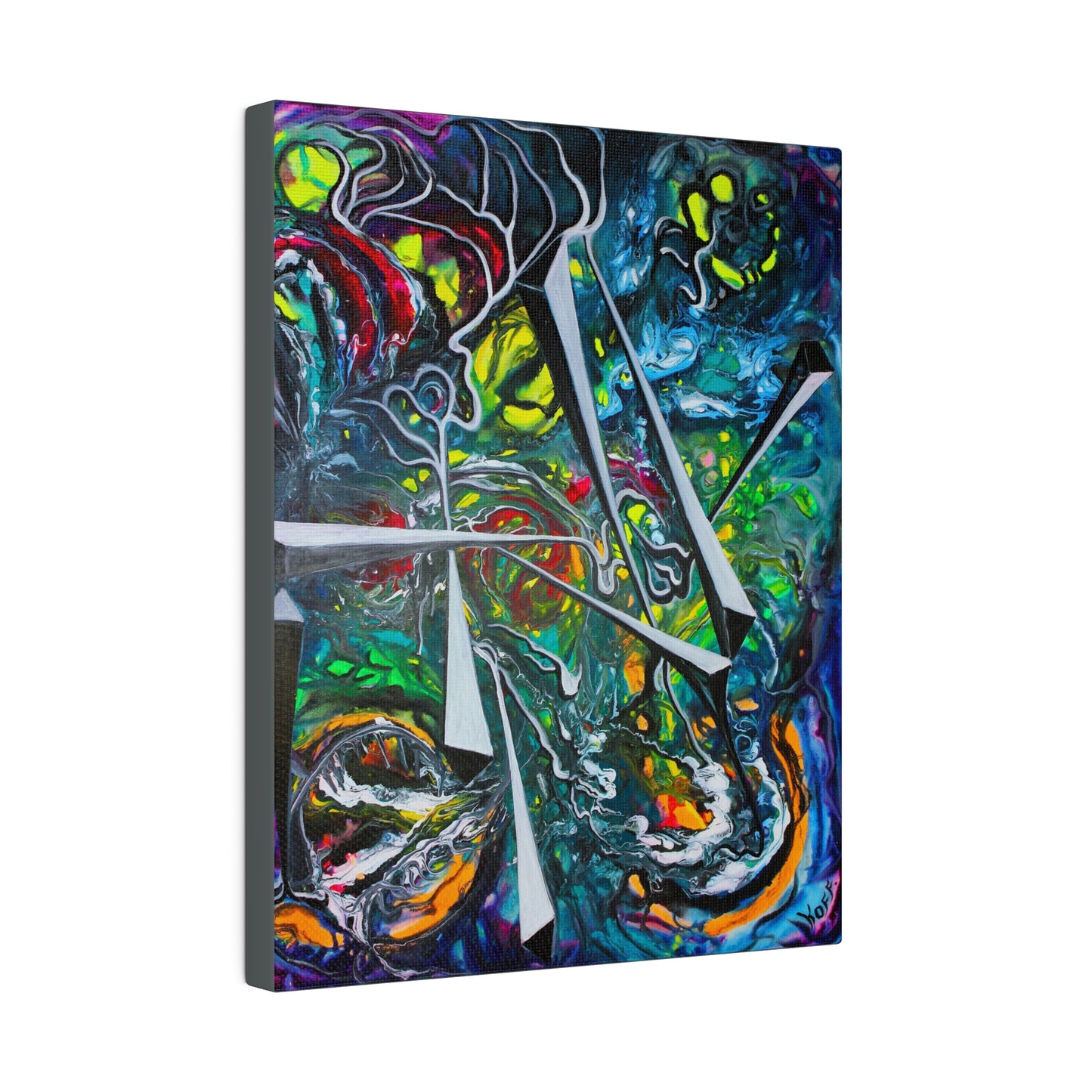 Life Spindles- A Sacred Geometry Masterpiece on Large Canvas
