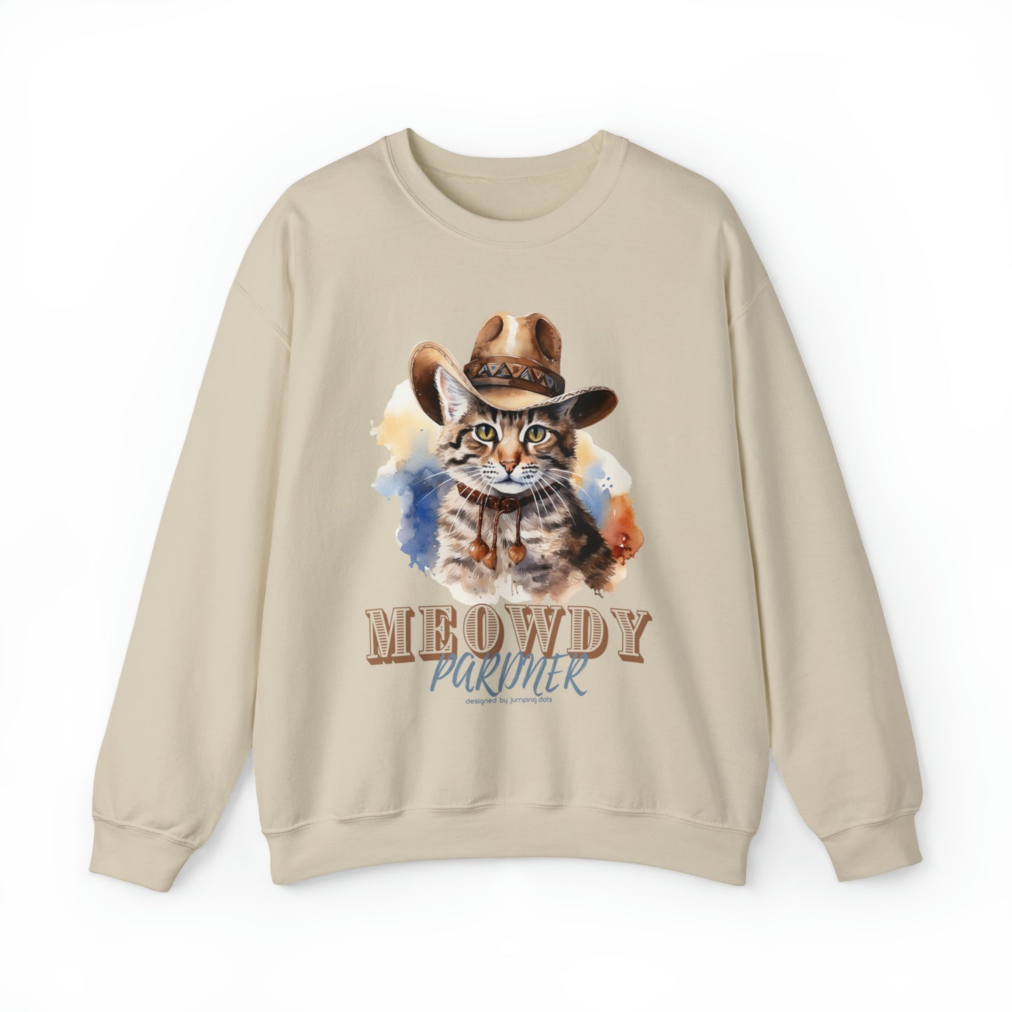 Vintage Funny Cat Sweatshirt for Autumn Adventures