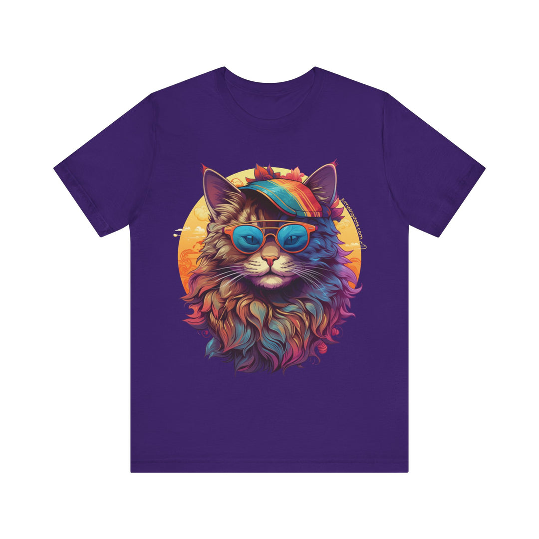 Hippie Kitty Cat T-Shirt - T-Shirt - JumpingDots