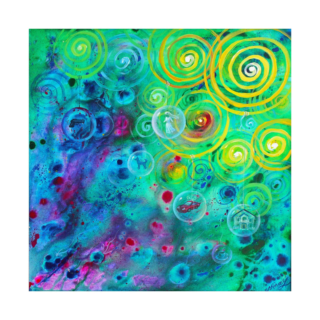Spiritual Thought Spirals Art on the Posters - Poster - JumpingDots