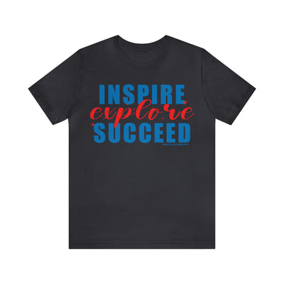 Inspire Explore Succeed Teacher Shirt - T-Shirt - JumpingDots
