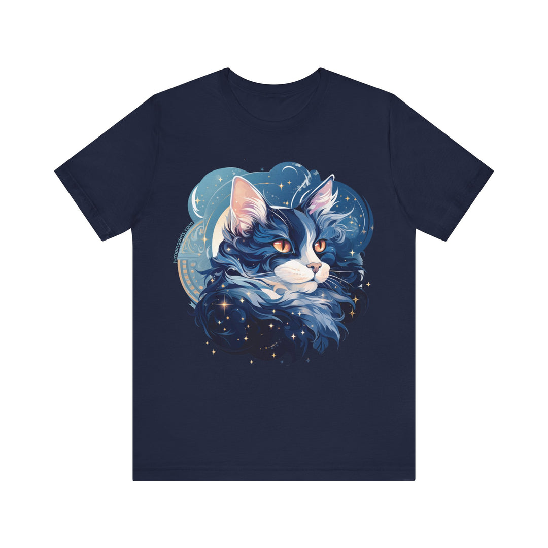 Cosmic Cat Constellation T-Shirt - T-Shirt - JumpingDots