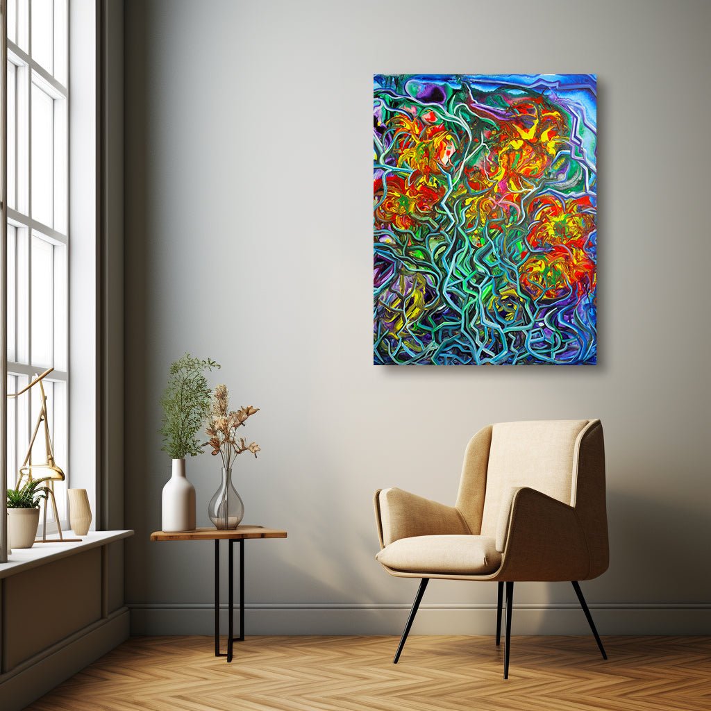 Radiant Inner Bloom on Canvas - Canvas - JumpingDots