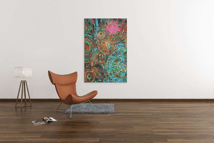 Lifecycles 4 - An Abstract Robotic Journey on the Poster - Poster - JumpingDots