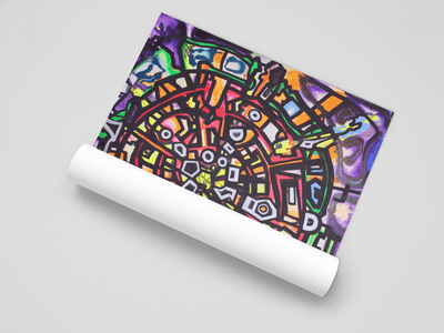 Abstract Mineral Symphony on the Poster - Poster - JumpingDots
