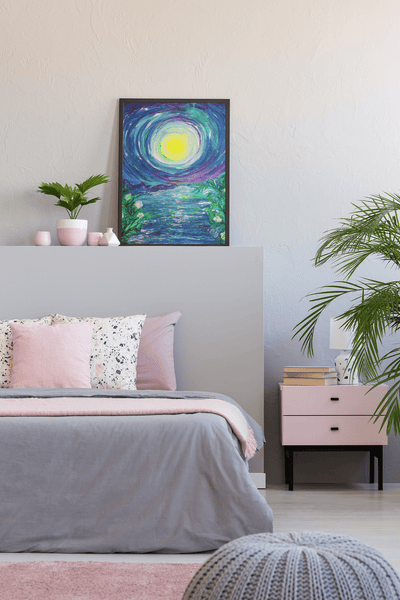 Enchanted Fairies Under Moonlight Painting on the Poster - Poster - JumpingDots