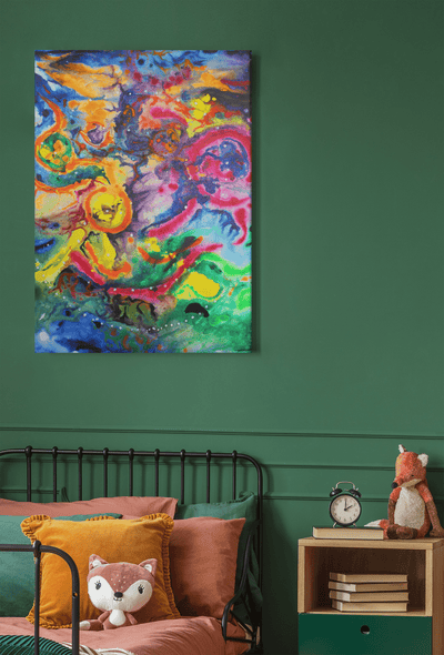 Abstract Cosmic Zoo on the Poster - Poster - JumpingDots