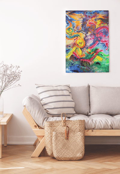 Abstract Cosmic Zoo on the Poster - Poster - JumpingDots