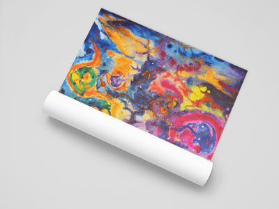 Abstract Cosmic Zoo on the Poster - Poster - JumpingDots