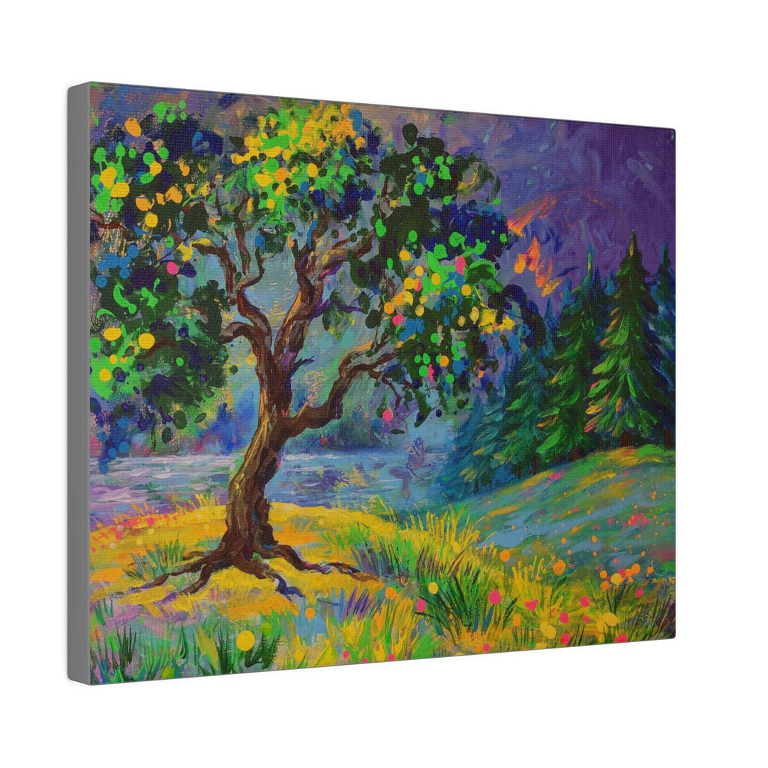 Bright And Colorful Magical Tree On Canvas - Canvas - JumpingDots