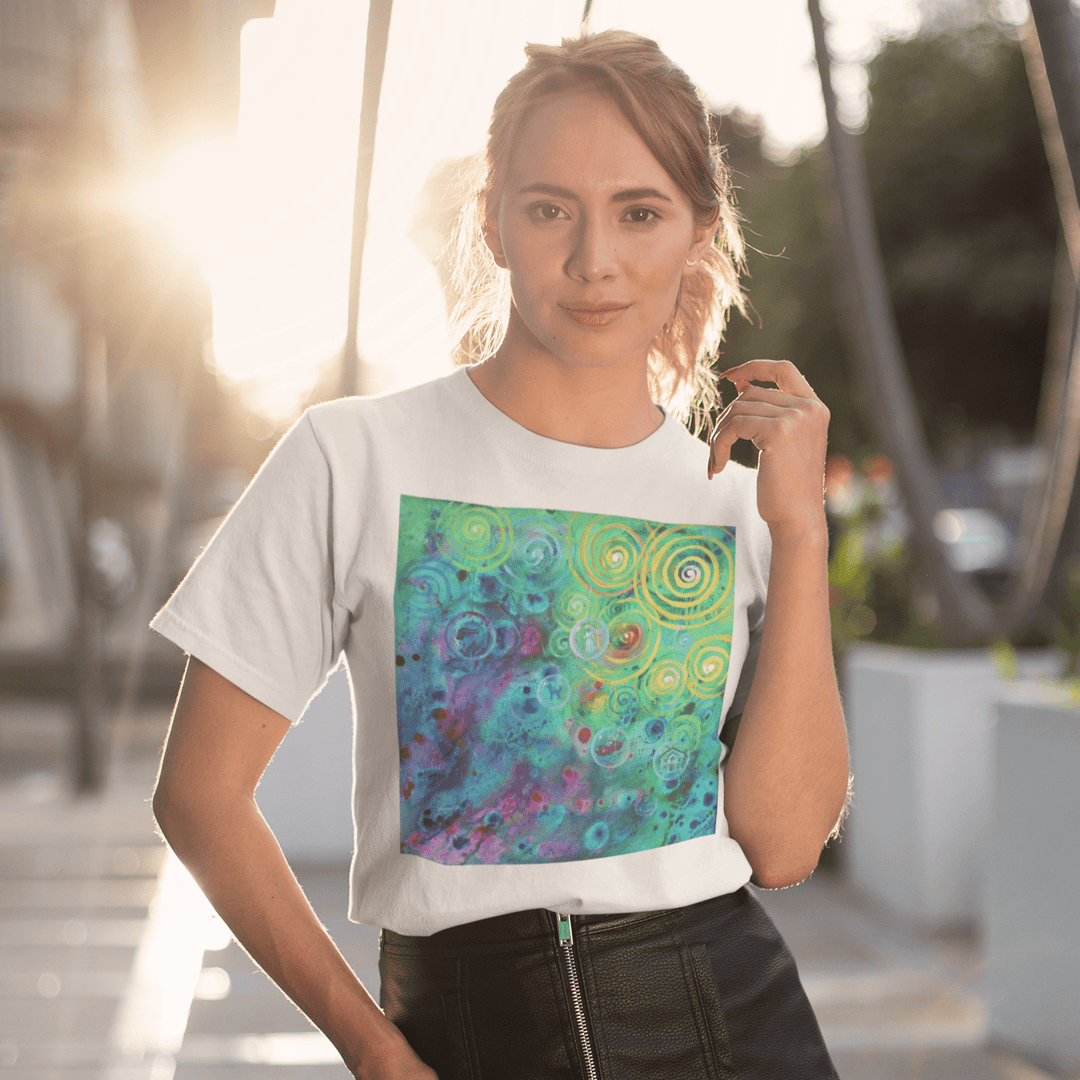 Thought Spirals Art T-Shirt - T-Shirt - JumpingDots