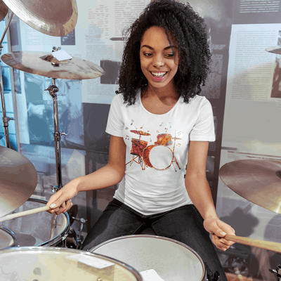 Drum Set T-Shirt - T-Shirt - JumpingDots