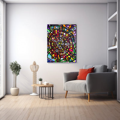 Abstract Mineral Symphony on Canvas - Canvas - JumpingDots