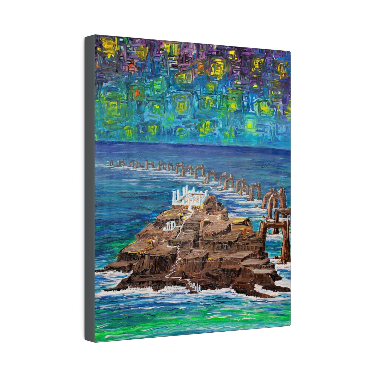 Calm Sea and Mysterious Sky Painting on Canvas