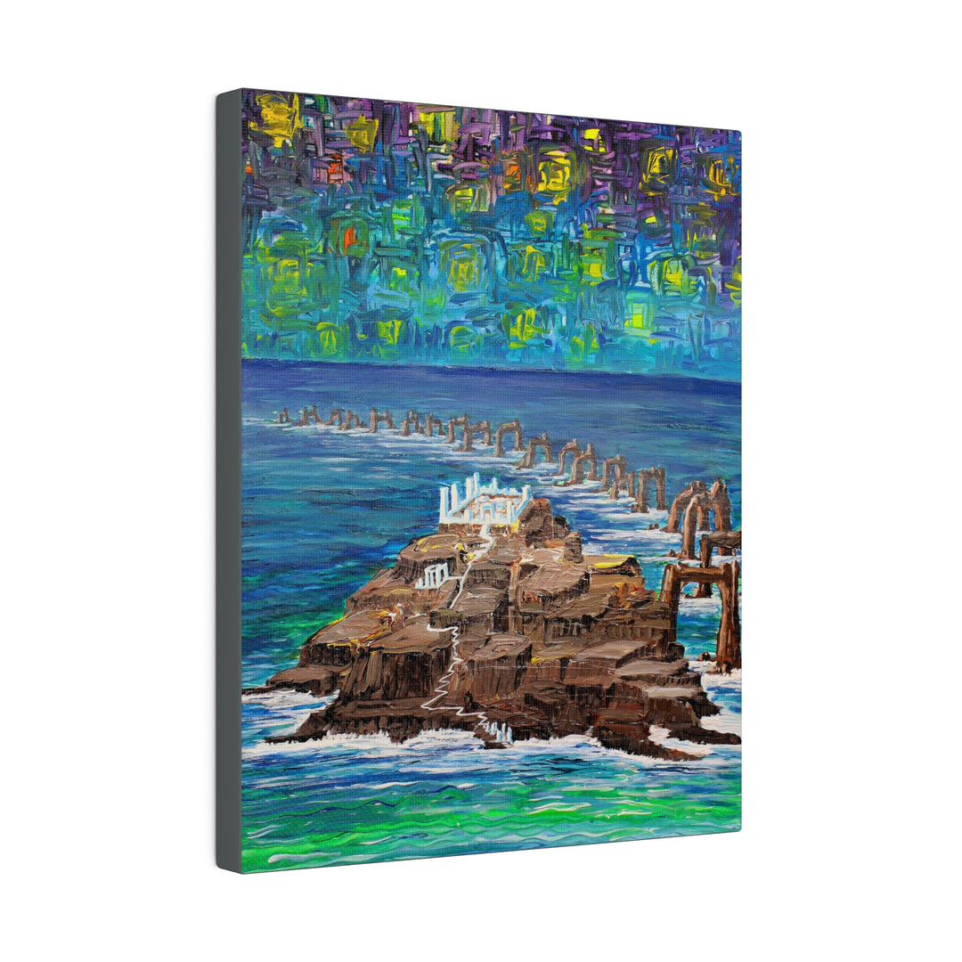 Calm Sea and Mysterious Sky Painting on Canvas - Canvas - JumpingDots
