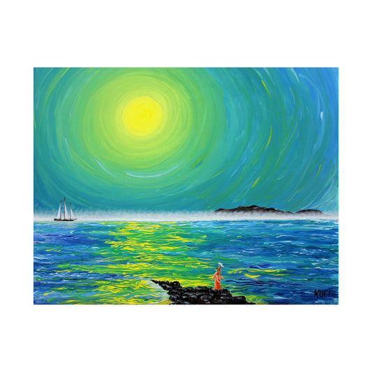Misty Dawn Departure on the Poster - Poster - JumpingDots