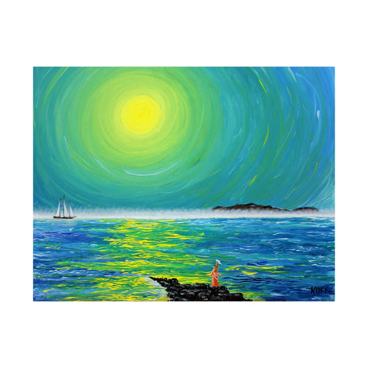 Misty Dawn Departure on the Poster - Poster - JumpingDots