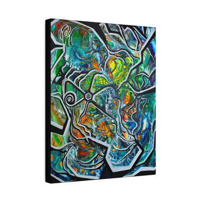 Life Spindles Series II Sacred Geometry Odyssey on Large Canvas - Canvas - JumpingDots