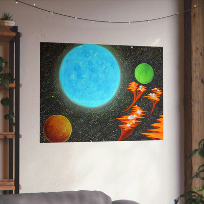 The Journey Beyond Floating Islands and Blue Planet Part II on the Poster - Poster - JumpingDots