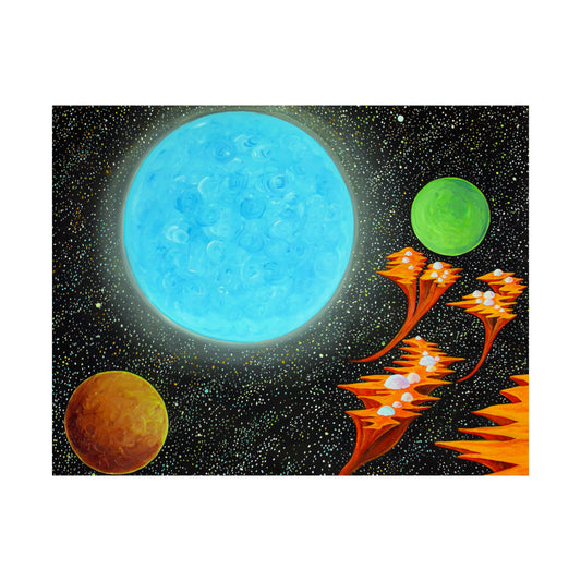 The Journey Beyond Floating Islands and Blue Planet Part II on the Poster - Poster - JumpingDots