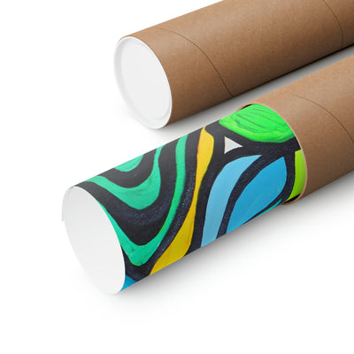 Celestial Beauty of Abstract Gaia and Uranus on the Poster - Poster - JumpingDots