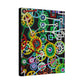 Robotic Wheels- Abstract Bright Painting on Canvas