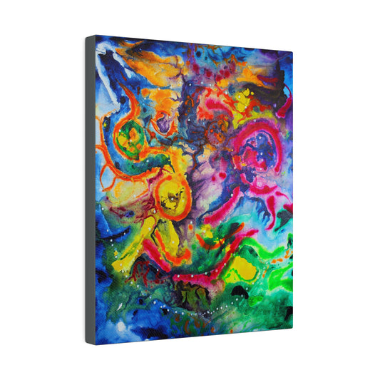 Abstract Cosmic Zoo on Large Canvas - Canvas - JumpingDots