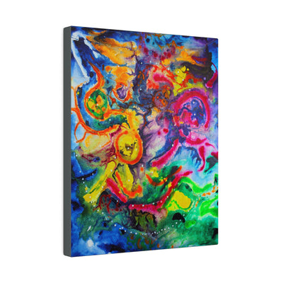 Abstract Cosmic Zoo on Large Canvas - Canvas - JumpingDots