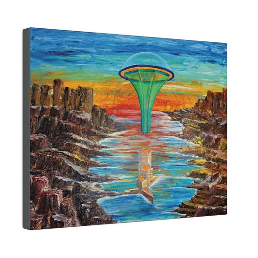 Cosmic City- A Galactic Odyssey on Canvas - Canvas - JumpingDots