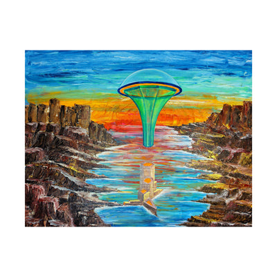 Cosmic City- A Galactic Odyssey on the Poster - Poster - JumpingDots