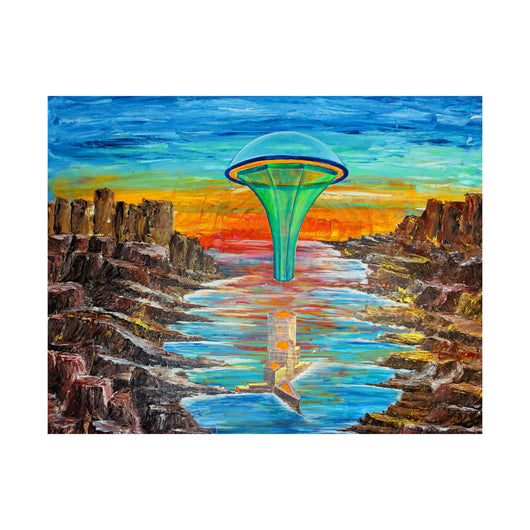 Cosmic City- A Galactic Odyssey on the Poster - Poster - JumpingDots