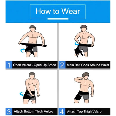 Adjustable Hip & Thigh Compression Sleeve Wrap - JumpingDots