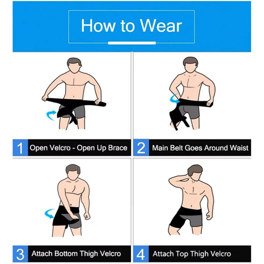 Adjustable Hip & Thigh Compression Sleeve Wrap - JumpingDots