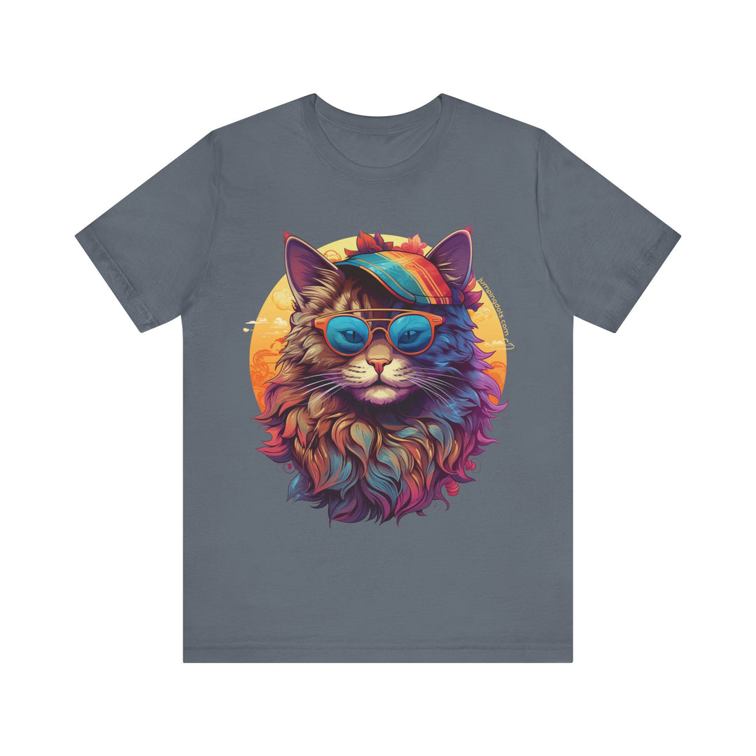 Hippie Kitty Cat T-Shirt - T-Shirt - JumpingDots