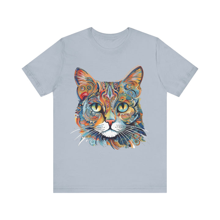 Cute Abstract Art Cat T-Shirt - T-Shirt - JumpingDots