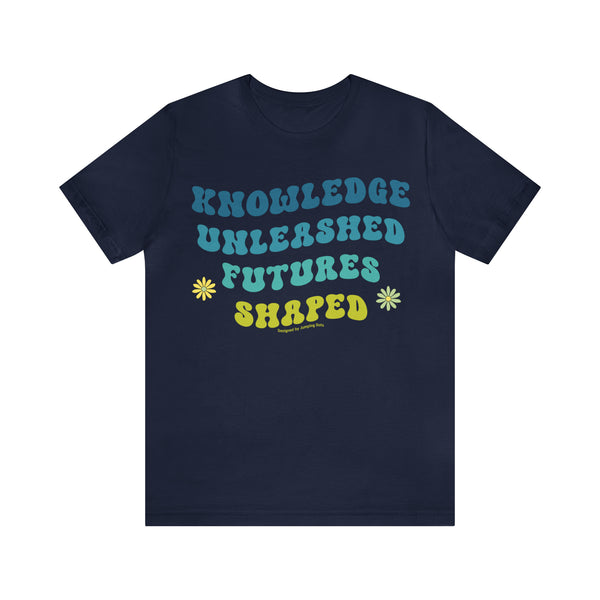Knowledge Unleashed Futures Shaped T-Shirt
