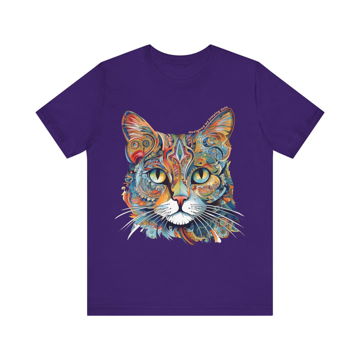 Cute Abstract Art Cat T-Shirt - T-Shirt - JumpingDots