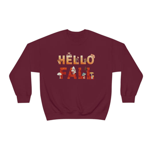 Watercolor Hello Fall Sweatshirt - Sweatshirt - JumpingDots