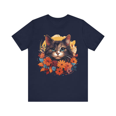 Summer Petals & Purr T-Shirt - T-Shirt - JumpingDots