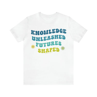 Knowledge Unleashed Futures Shaped T-Shirt - T-Shirt - JumpingDots