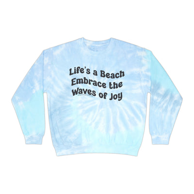 Life's A Beach Tie Dye Sweatshirt - Sweatshirt - JumpingDots