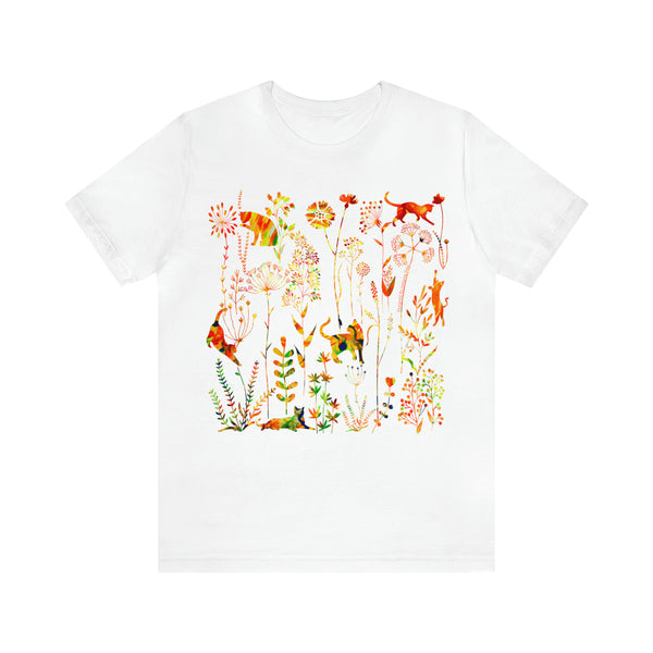 Wildflowers And Cute Cats T-Shirt