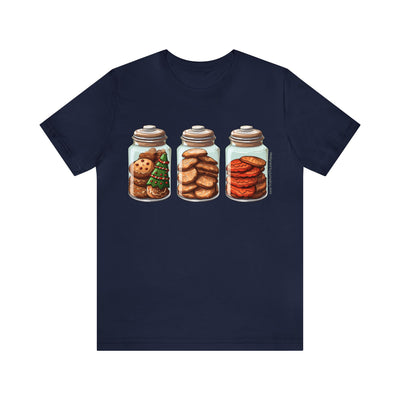 Cute Christmas Cookie In A Jar T-Shirt - T-Shirt - JumpingDots