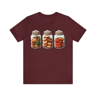 Cute Christmas Cookie In A Jar T-Shirt - T-Shirt - JumpingDots