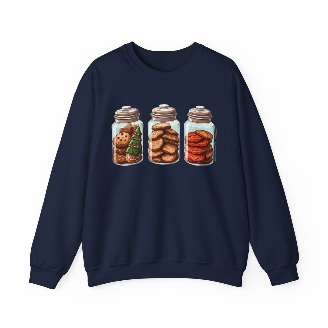 Cute Christmas Cookie In A Jar Sweatshirt - Sweatshirt - JumpingDots