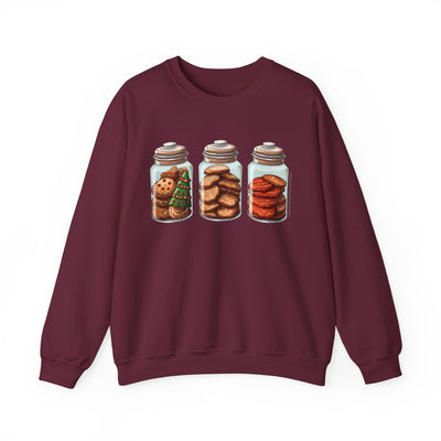 Cute Christmas Cookie In A Jar Sweatshirt - Sweatshirt - JumpingDots