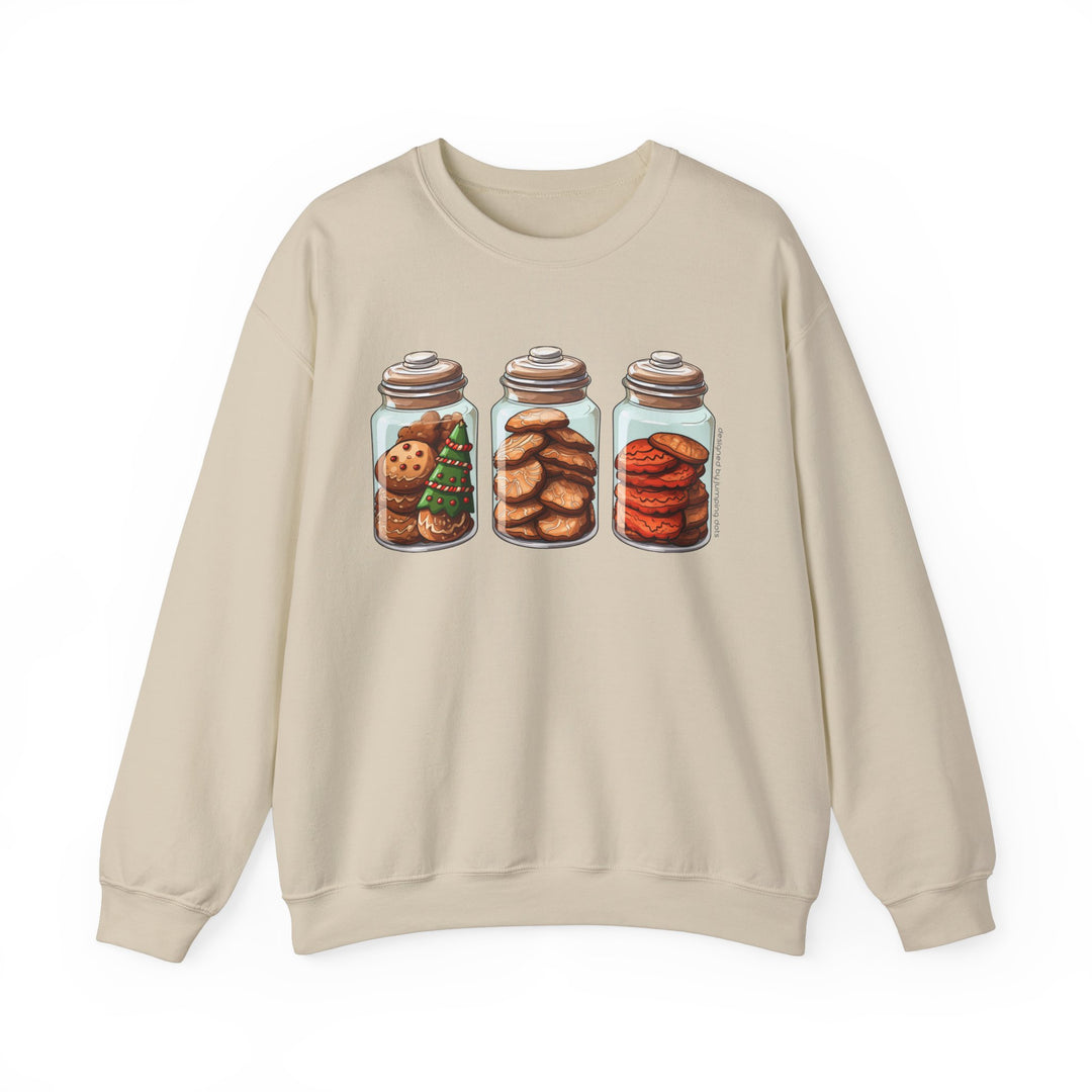 Cute Christmas Cookie In A Jar Sweatshirt - Sweatshirt - JumpingDots