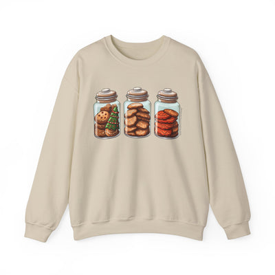 Cute Christmas Cookie In A Jar Sweatshirt - Sweatshirt - JumpingDots