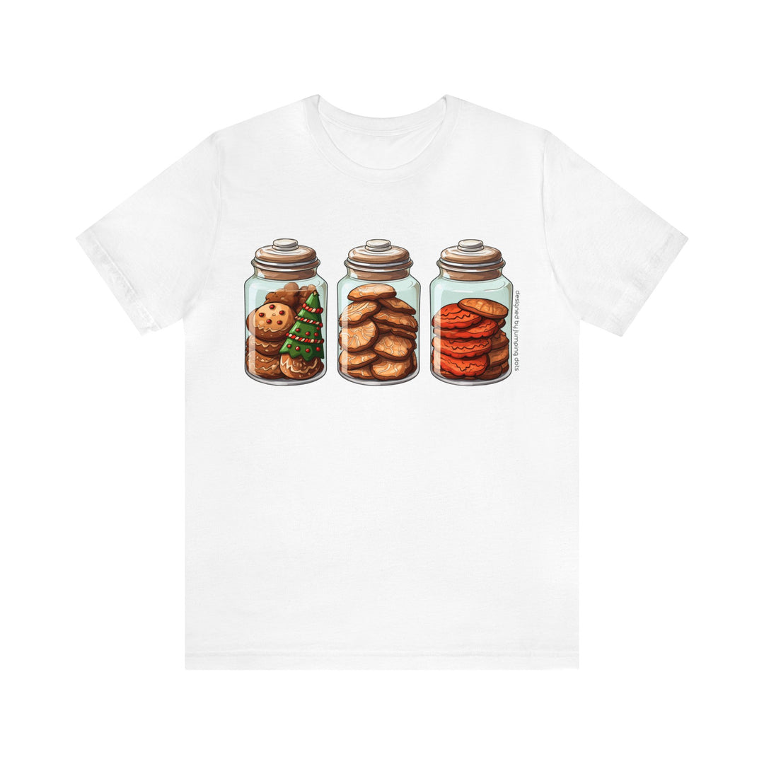 Cute Christmas Cookie In A Jar T-Shirt - T-Shirt - JumpingDots